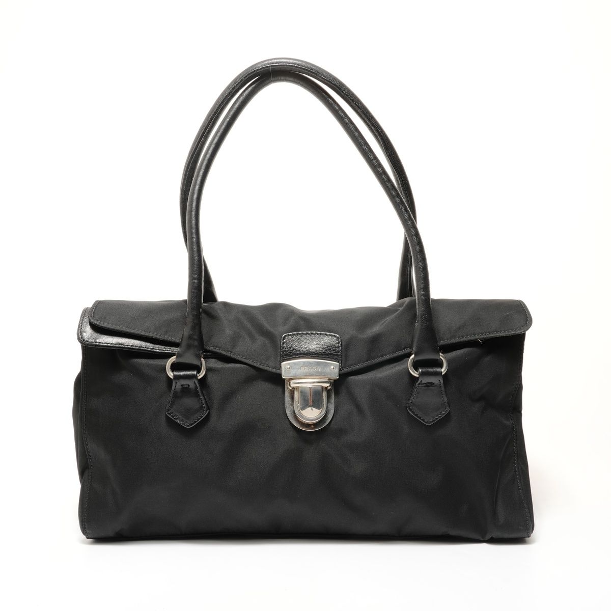 Prada Shoulder Bag Nylon Triangle Logo