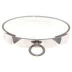 Hermes Collier de Chien Bangle Bracelet Silver — view 4