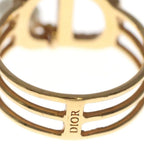 Dior Rhinestone Pearl Ring Gold — view 5