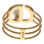 Dior Rhinestone Pearl Ring Gold — view 2