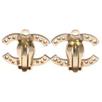 Chanel CC Logo Perforated Star Earrings Gold — view 2
