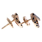 Hermes Finesse Black Spinel Earrings 18k PG Pink Gold — view 3
