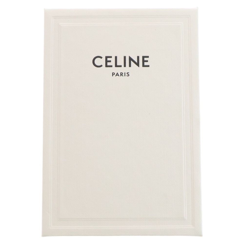 Celine Triomphe Small Flap Wallet Trifold Beige Calfskin Gold — view 6