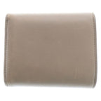 Celine Triomphe Small Flap Wallet Trifold Beige Calfskin Gold — view 2