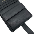 Louis Vuitton Bifold Wallet Portefeuille Louuki Compact Cowhide Leather Padlock — view 8