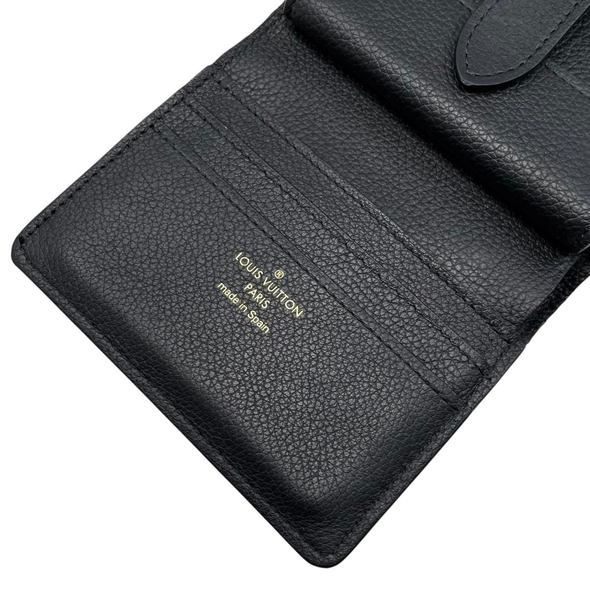 Louis Vuitton Bifold Wallet Portefeuille Louuki Compact Cowhide Leather Padlock — view 7