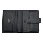 Louis Vuitton Bifold Wallet Portefeuille Louuki Compact Cowhide Leather Padlock — view 6