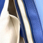 Gucci Soho Leather Blue Chain Shoulder Bag Silver — view 6