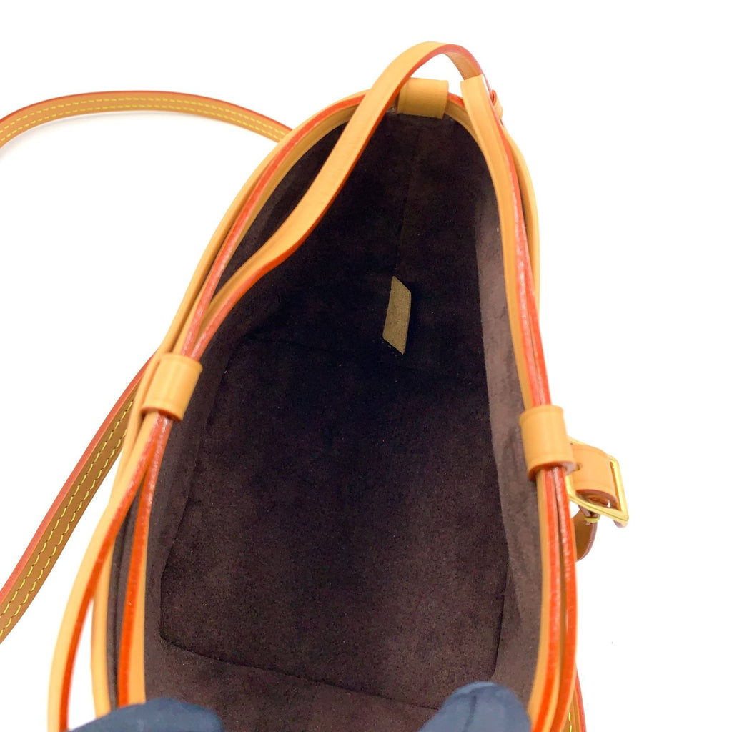 Louis Vuitton Noe Pass Monogram Leather Brown Shoulder Bag Gold — view 3