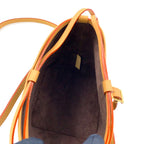 Louis Vuitton Noe Pass Monogram Leather Brown Shoulder Bag Gold — view 3