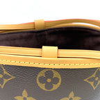 Louis Vuitton Noe Pass Monogram Leather Brown Shoulder Bag Gold — view 6