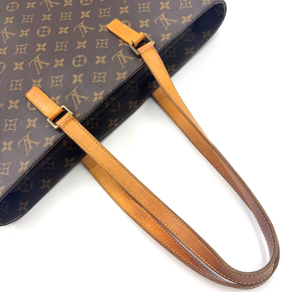 Louis Vuitton Monogram Leather Brown Tote Gold — view 6