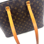 Louis Vuitton Monogram Leather Brown Tote Gold — view 7