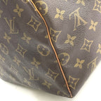 Louis Vuitton Speedy 40 Monogram Leather Brown Handbag Gold — view 6