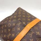 Louis Vuitton Keepall 50 Monogram Leather Brown Boston Bag Gold — view 9