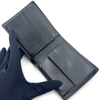 Bottega Veneta Bifold Leather Black Wallet Silver — view 3