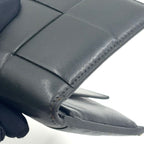 Bottega Veneta Bifold Leather Black Wallet Silver — view 7