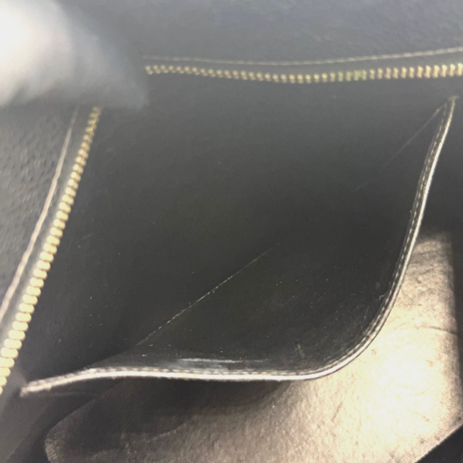 Chanel CC Logo Reprint Caviar Leather Black Tote Silver — view 8