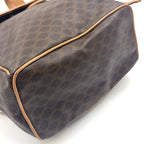Celine Macadam Pattern Brown Backpack Gold — view 7