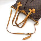 Louis Vuitton Palermo GM Monogram Leather Brown Shoulder Bag Gold — view 5