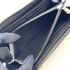 Louis Vuitton Zippy Wallet Horizontal Monogram Eclipse Black Silver — view 4