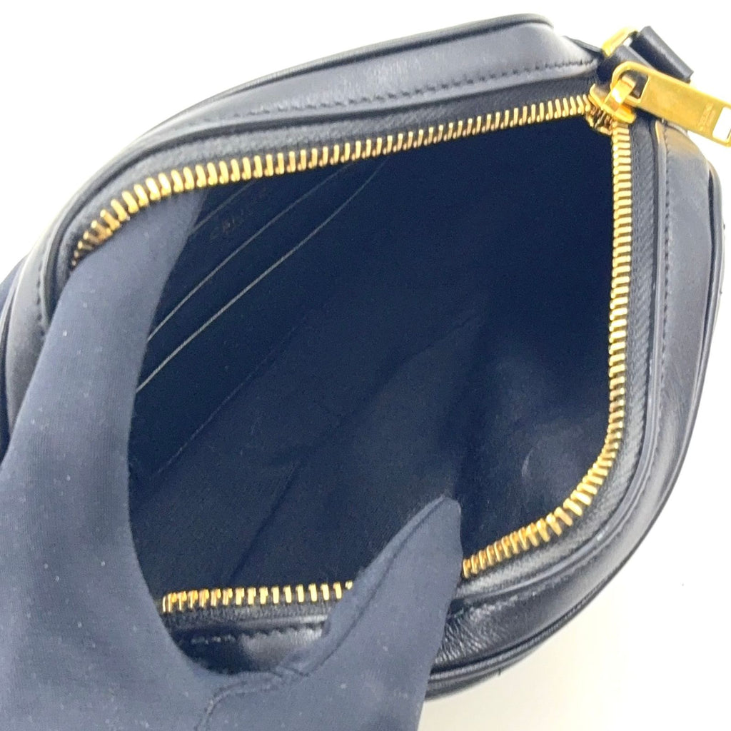 Celine C Charm Calf Black Shoulder Bag Gold — view 3