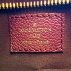 Louis Vuitton Popincourt PM Monogram Leather Brown Bordeaux Handbag Gold — view 4