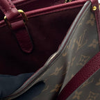 Louis Vuitton Popincourt PM Monogram Leather Brown Bordeaux Handbag Gold — view 7