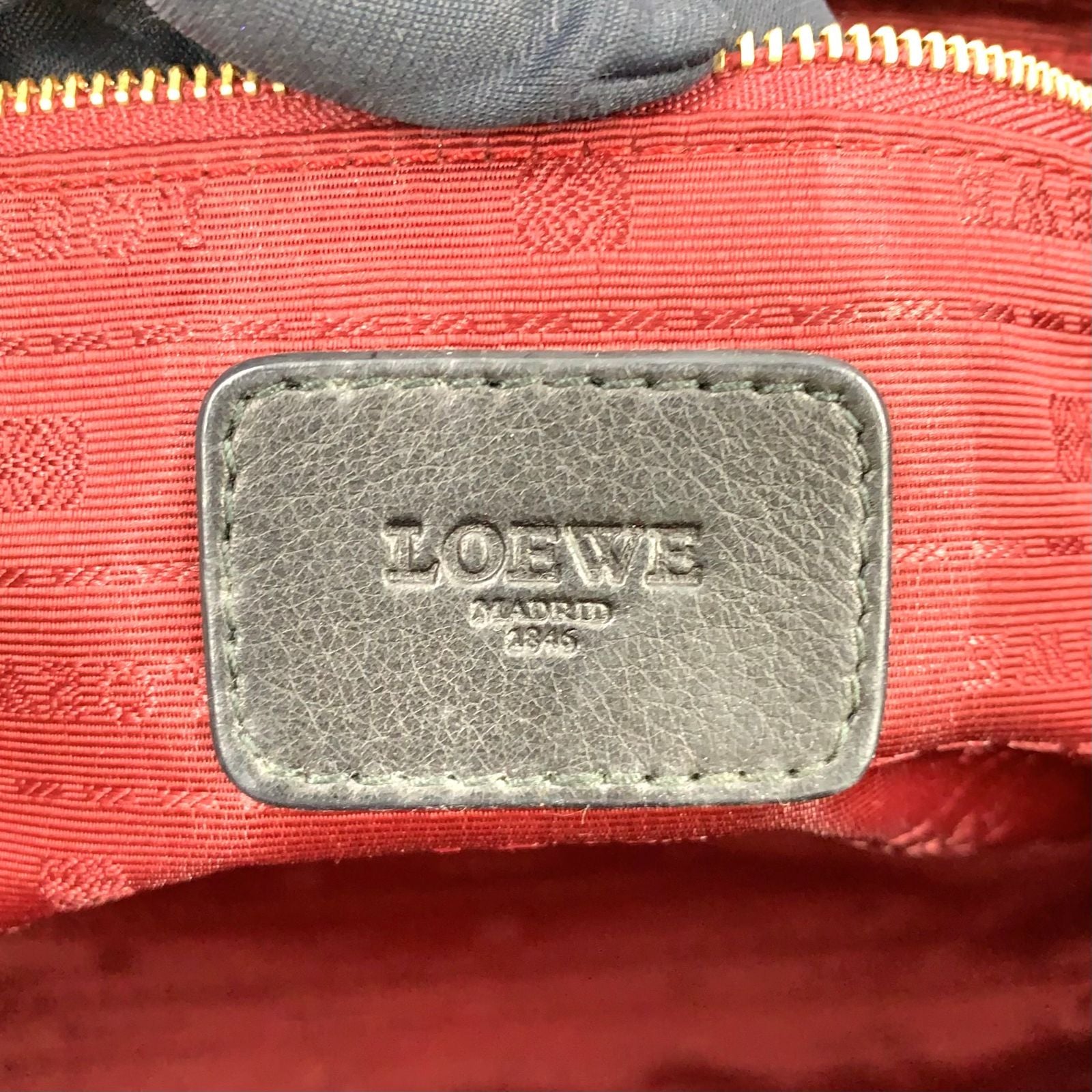 Loewe Heritage Calf Black Tote Gold — view 4