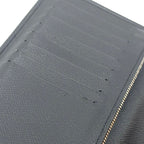 Louis Vuitton Portefeuille Brazza Taiga Leather Black Bifold Wallet Silver — view 9