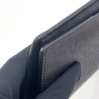 Louis Vuitton Portefeuille Brazza Taiga Leather Black Bifold Wallet Silver — view 8