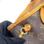Louis Vuitton Neverfull PM Monogram Leather Brown Tote Gold — view 9