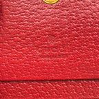 Gucci Ophidia GG Flora Supreme Bifold Leather Multicolor Red Wallet Gold — view 4