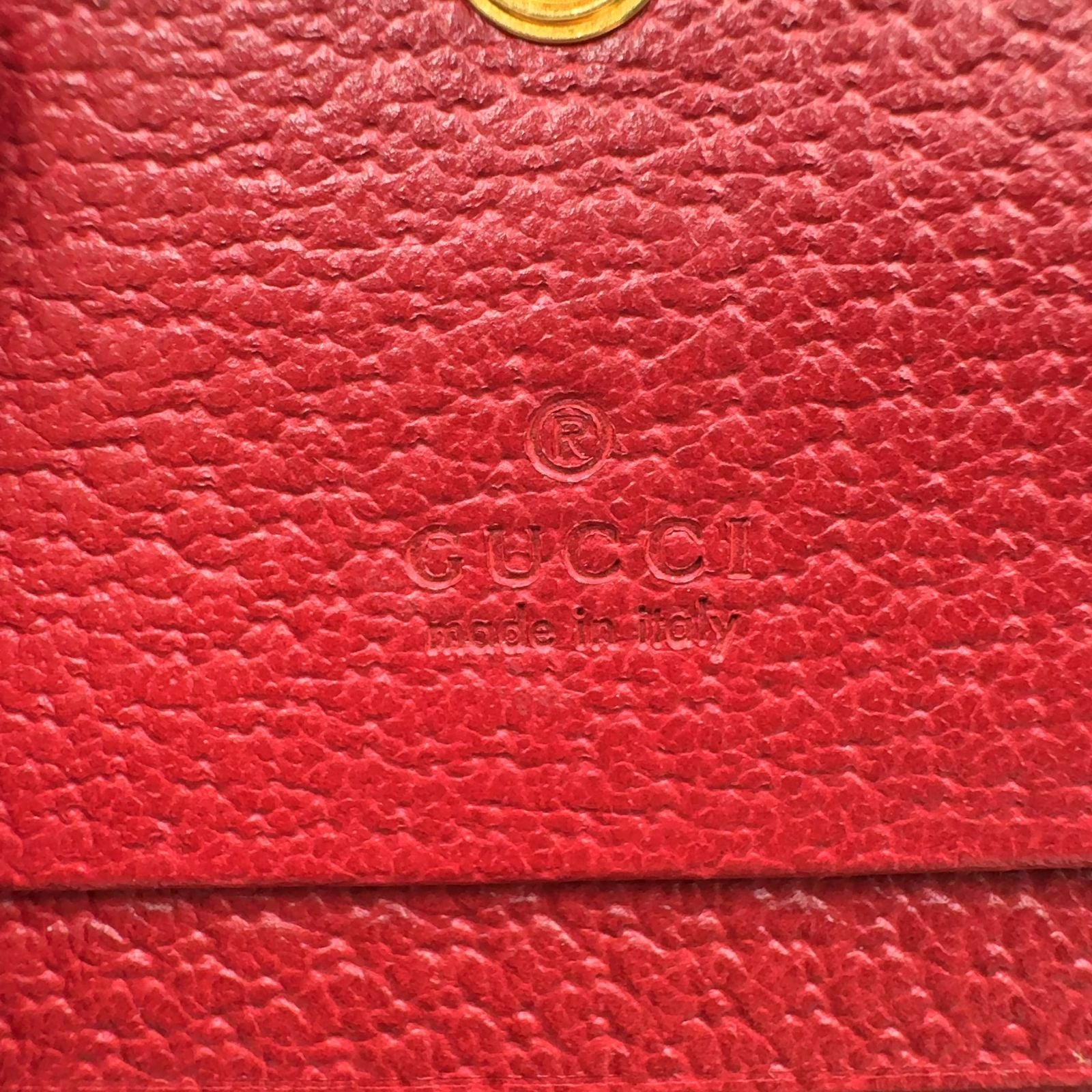 Gucci Ophidia GG Flora Supreme Bifold Leather Multicolor Red Wallet Gold — view 4