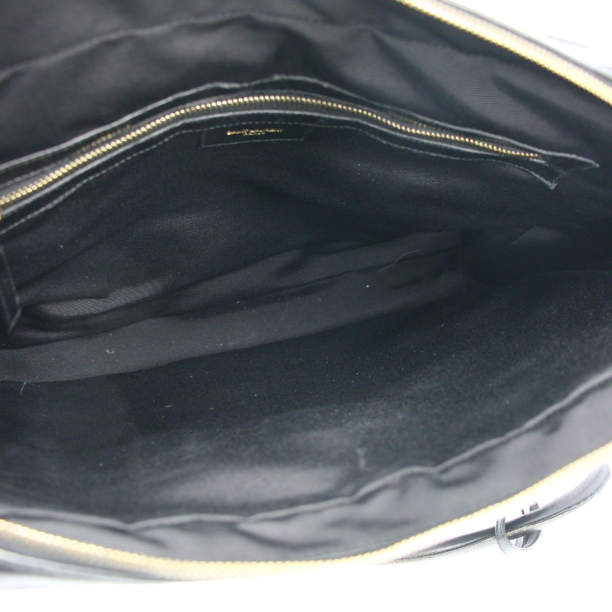 Saint Laurent Paris 2-Way Leather Business Bag Black — view 6