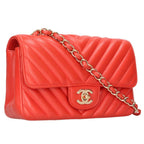 Chanel Blanc Lambskin Chain Shoulder Bag