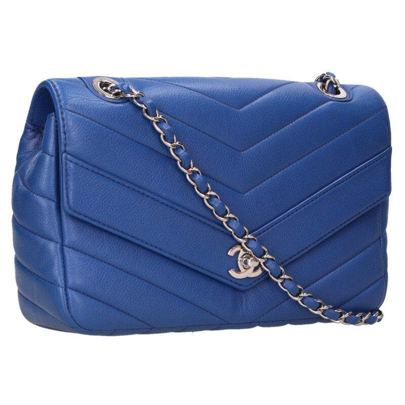 Chanel Chez Blanc Caviar Leather Chain Shoulder Bag