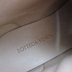 Bottega Veneta 35 the Bounce Short Boots Lace Up Shoes Leather Beige Black — view 5