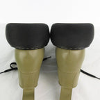 Bottega Veneta 35 the Bounce Short Boots Lace Up Shoes Leather Beige Black — view 7