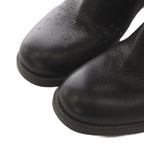 Prada Long Boots Chunky Heels Logo Leather Black — view 6