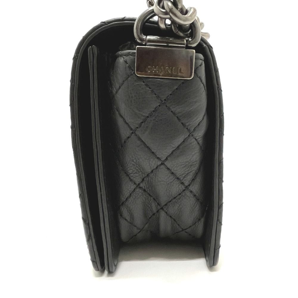 Chanel Shoulder Bag CC Logo Calfskin Black — view 3