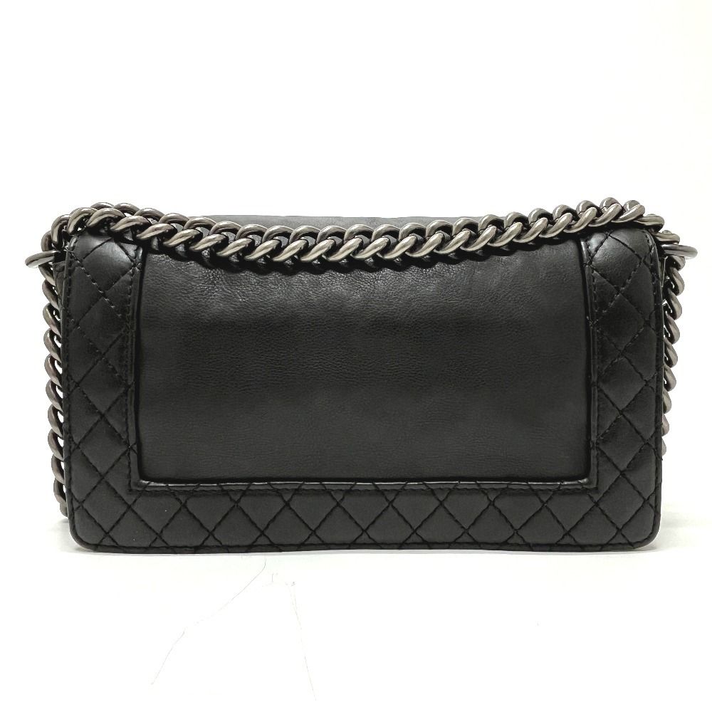 Chanel Shoulder Bag CC Logo Calfskin Black — view 2