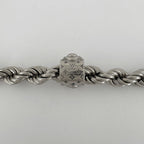 Louis Vuitton LV Rope Necklace Monogram Metal Silver — view 2