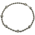 Louis Vuitton LV Rope Necklace Monogram Metal Silver