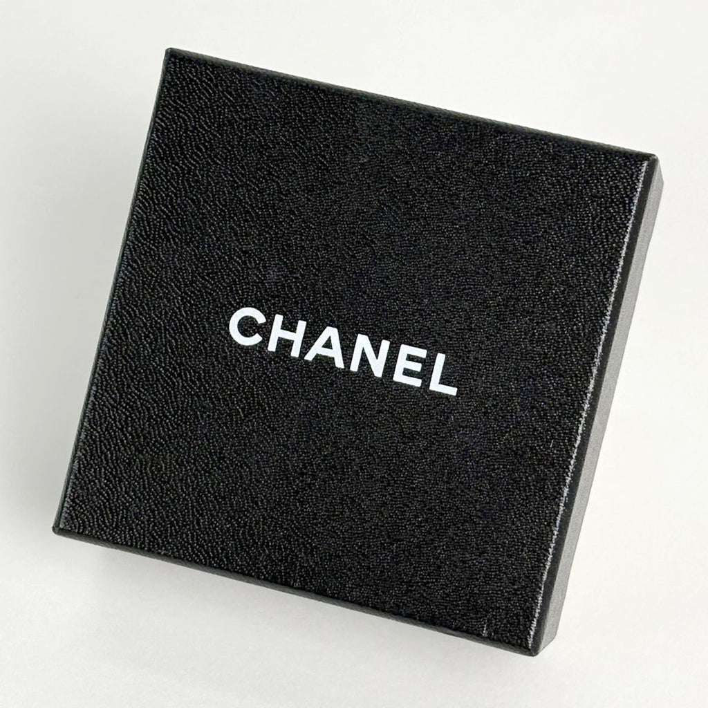 Chanel CC Logo Brooch Cross Plastic Purple Black — view 7
