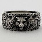 Gucci Tiger Head Ring 925 Sterling Silver — view 2