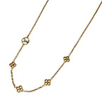 Louis Vuitton Flower Full Necklace Monogram Gold Plated