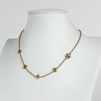 Louis Vuitton Flower Full Necklace Monogram Gold Plated — view 4