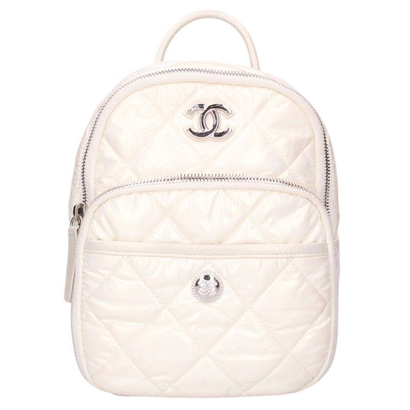 Chanel Neige Collection Nylon Chain Backpack