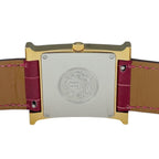 Hermes Watch SS Leather Quartz White — view 4